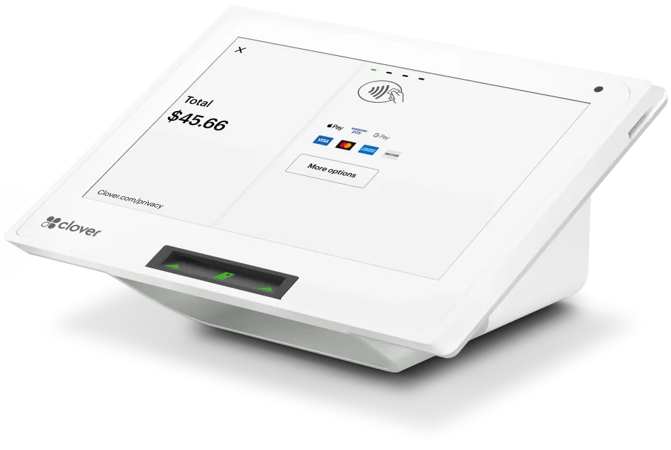 A Clover Mini countertop terminal.