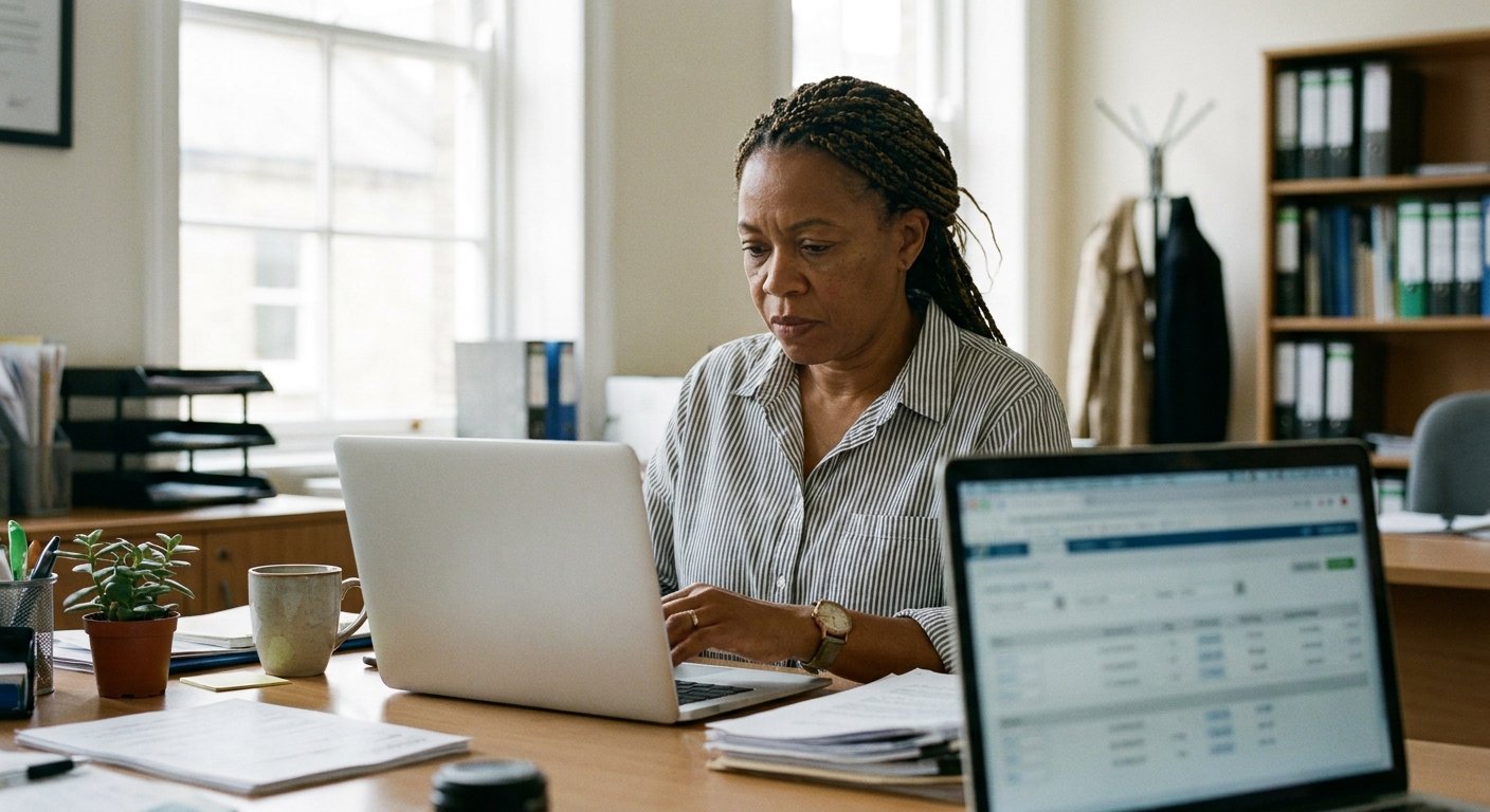 A recurring billing schedule set up on a laptop.